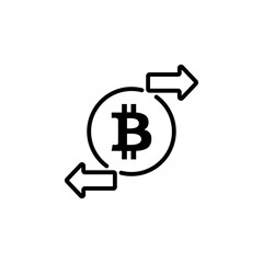 Transaction icon in vector. Logotype