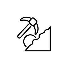 Bitcoin Mining icon in vector. Logotype