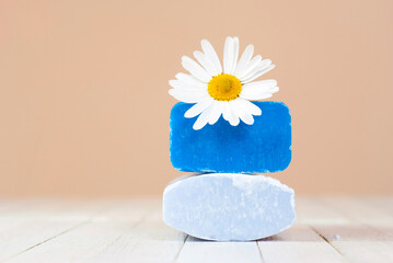 Soap stack with chamomile