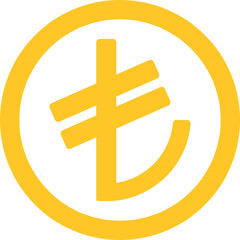 Turkish Lira coin - Turkish Lira Banking line icon. editable stroke and color