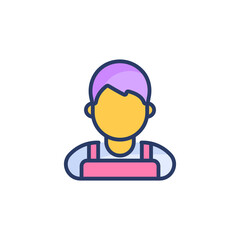 Barista icon in vector. Logotype