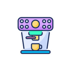 Coffee Machine icon in vector. Logotype