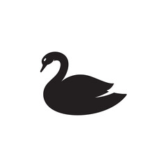 swan icon symbol sign vector