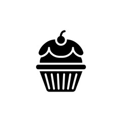Cup Cake icon in vector. Logotype