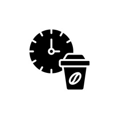 Coffee Time icon in vector. Logotype
