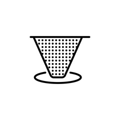 Coffee Filter icon in vector. Logotype