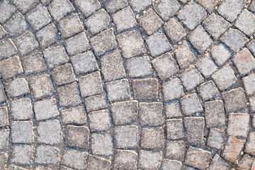 Texture of the old tile. Top view