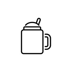 Coffee Shake icon in vector. Logotype