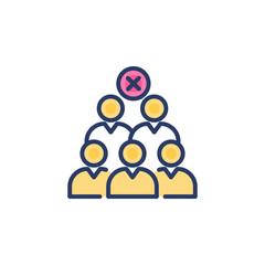Social Distancing icon in vector. Logotype