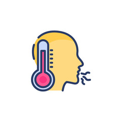 Disease icon in vector. Logotype