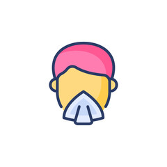 Cover Face icon in vector. Logotype
