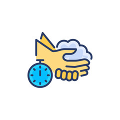Cleaning Hand icon in vector. Logotype