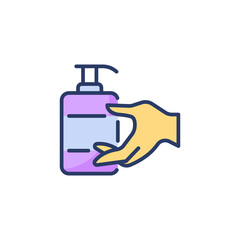 Antibacterial icon in vector. Logotype