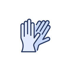 Fototapeta na wymiar Gloves icon in vector. Logotype
