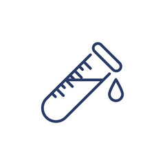 Test Tube icon in vector. Logotype