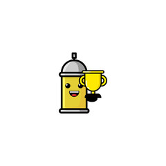 Spray Cartoon Vector Illustration Design. With Outline, Cute, And Simple Style.