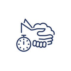 Cleaning Hand icon in vector. Logotype