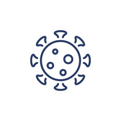 virus icon in vector. Logotype