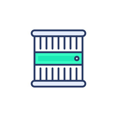 Prison icon in vector. Logotype