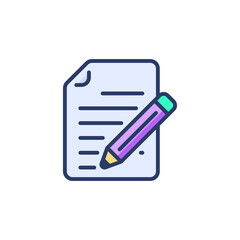 Copywriting icon in vector. Logotype