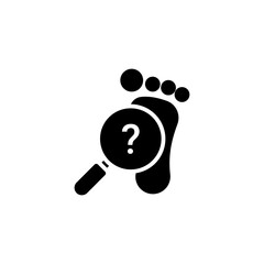 Footprint icon in vector. Logotype