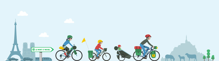 Voyage à vélo en famille - Family bicycle trip