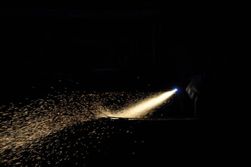 Steel welding in industrial plants