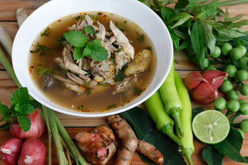 Thai food recipes, Northern Style Spicy Chicken Soup (Yum Jhin Kai)