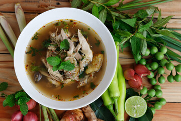 Thai food recipes, Northern Style Spicy Chicken Soup (Yum Jhin Kai)