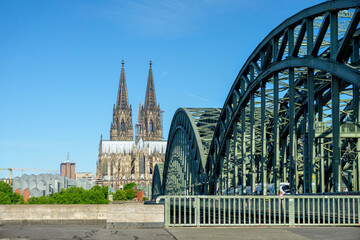 Cologne Cathedral and Rhine river