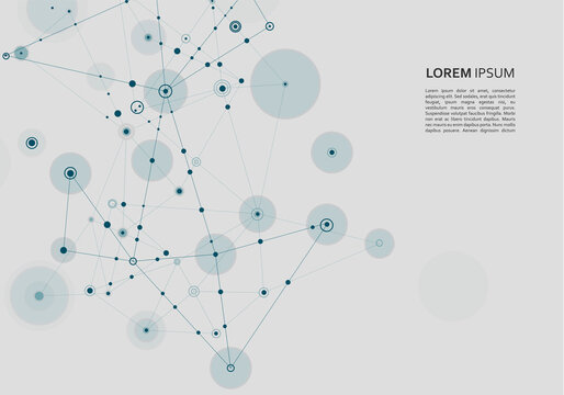 Abstract with yellow connection on white background for concept design. Business success concept. Internet technology. White background. Vector connect line