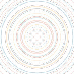 Naklejka premium Concentric Circle Element Background. Abstract circle pattern. Colored graphics. Stock Vector illustration isolated on white background.