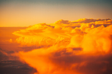 Cloudscape sunshine time in the sky