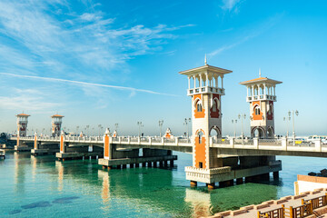 Stanley bridge landmark in Alexandria Egypt