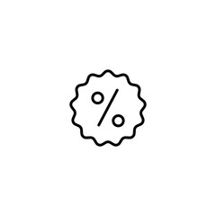 Percentage icon vector for web, computer and mobile app