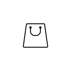 Shopping bag icon vector for web, computer and mobile app