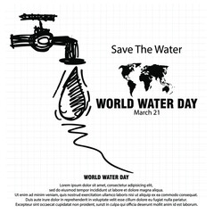 Save water. World Water Day concept © 206925HARY