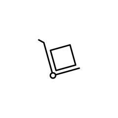 Cart Box icon vector for web, computer and mobile app