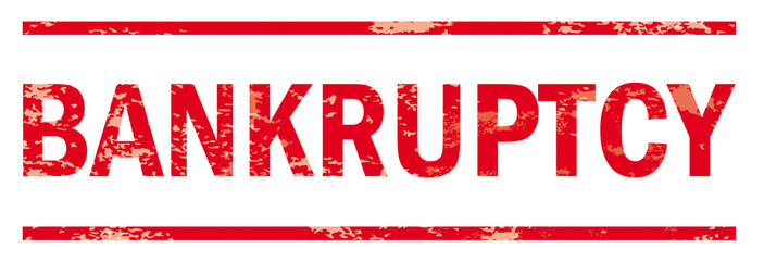 Bankruptcy Red Text Header