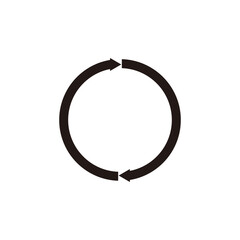 Arrow circulation icon vector illustration symbol