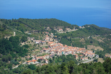 Fototapeta na wymiar Aerial view of Marciana