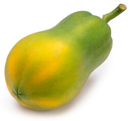 Fresh papaya isolated on white background