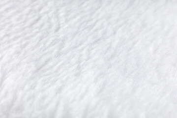 White cotton towel or carpet.fluffy texture background. Close up photo.