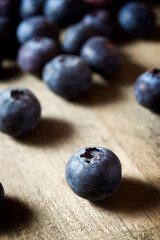 Blueberries close up