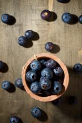 Blueberries close up