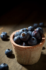Blueberries close up