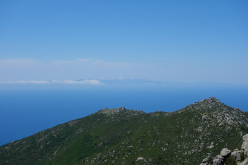Aerial view from Monte Capanne mountain