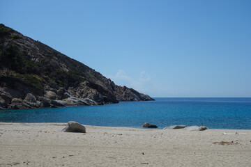 Cala Maestra beach at Isle of Montecristo in Portoferraio