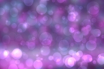 Abstract blue gradient pink purple background texture with glitter defocused sparkle bokeh circles and glowing circular lights. Beautiful backdrop with bokeh light effect.