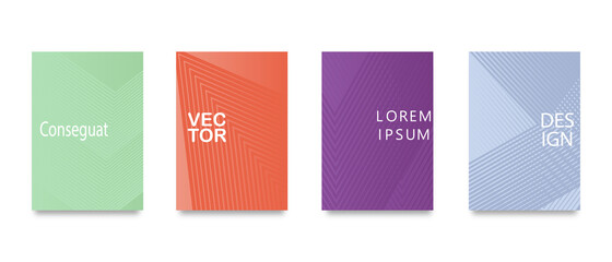 Minimal vector abstract cover notebook design. Planner and diary cover for print.